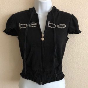 Bebe Short Sleeve ZIP Up